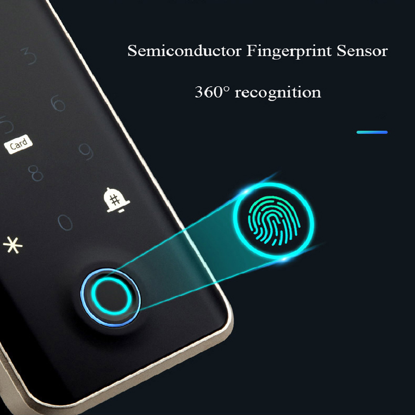 Tuya Smart Finger Print Lock for Office Glass Door A7_code: DLA7