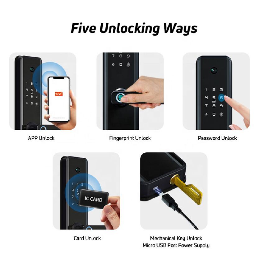 Smart Wifi Tuya Door lock Cats eye M1 Pro_CODE: DLM1