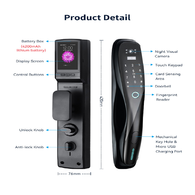 U Smart Go Prime Door Lock with Camera M2PRO_Code: MPRO