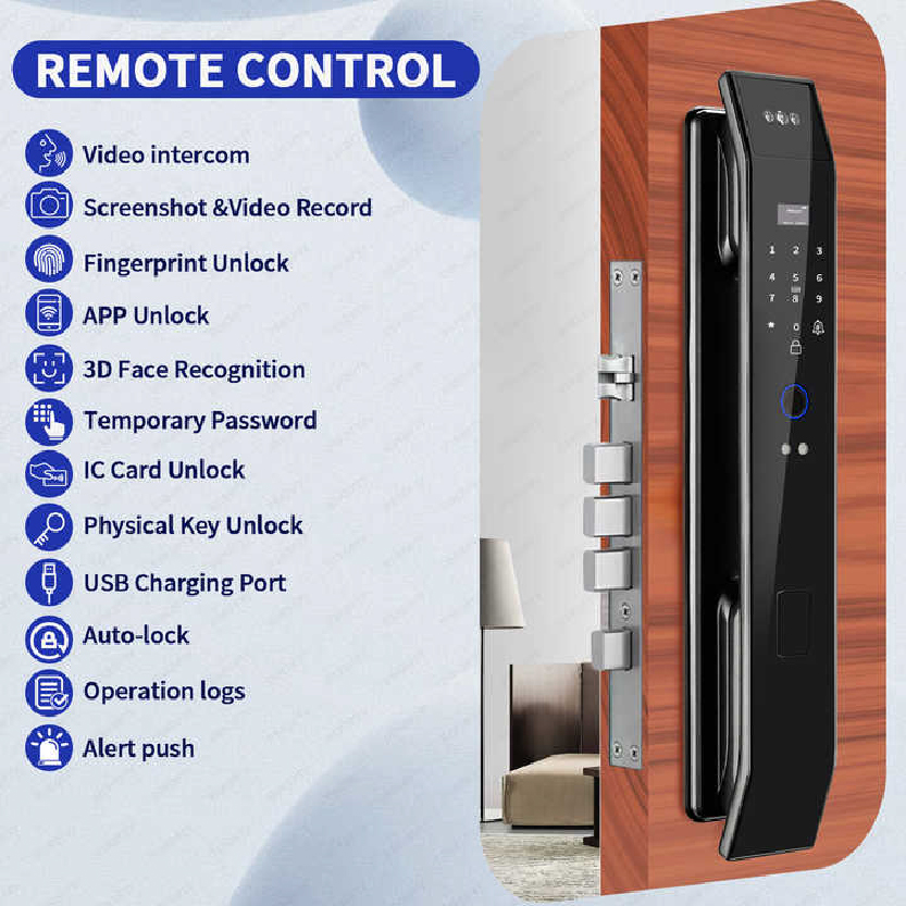 Smart WiFi Tuya Intercom Face Fingerprint Door Lock SUPRA 14_CODE: 302