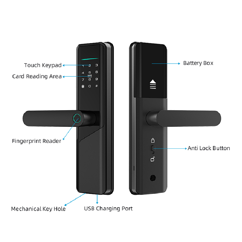 WIFI Smart Tuya Door Lock X12_code: DL12