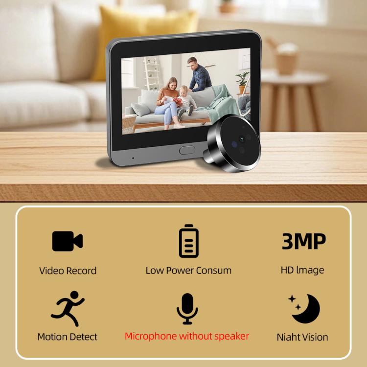 LCD ​Door Viewer Camera Smart ​Peephole Camera PD9_CODE: PD9