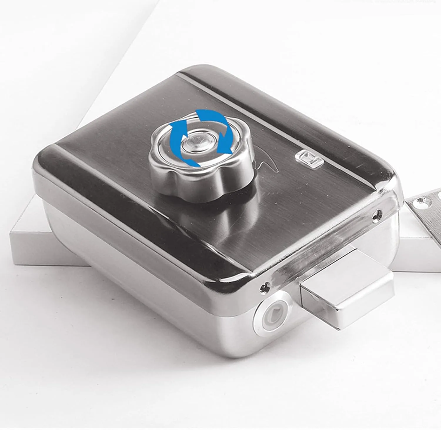 Remote Control Door Lock, High Security Stainless Steel Electronic Deadbolt Door Lock with Anti-Theft for Residential Area_Code: IRON-DL