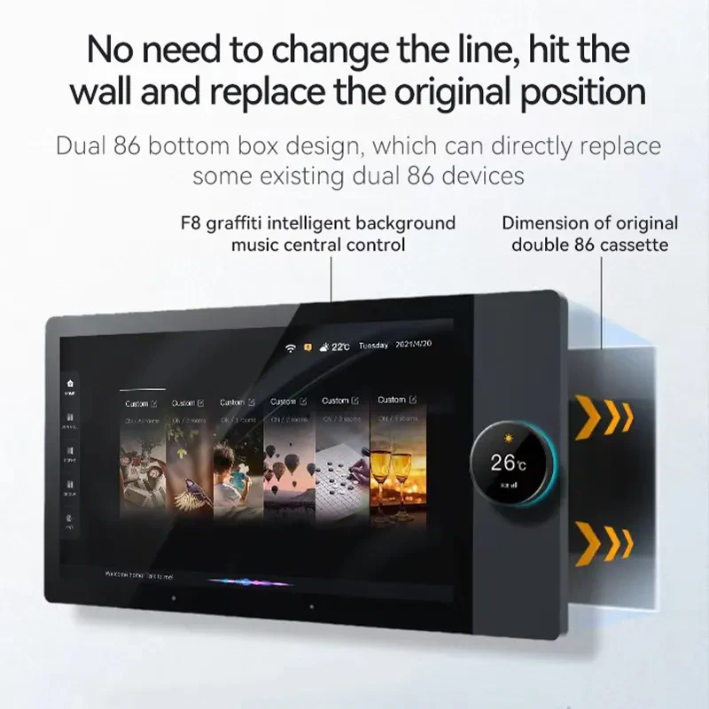 Tuya 8 Inches Smart Home Zigbee Gateway Smart Control Panel