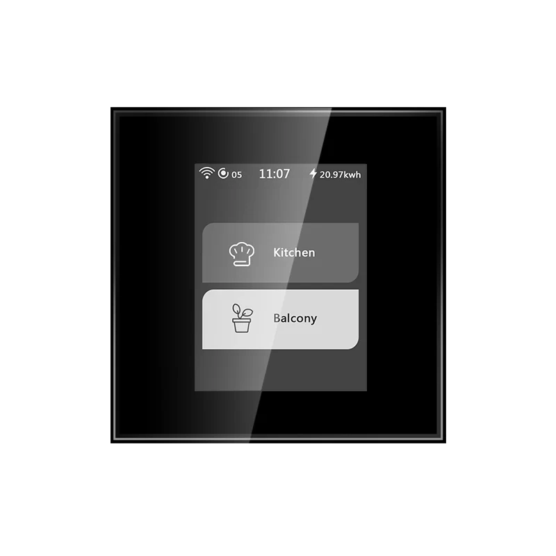 Smart LCD switch 2 gang_code_ lcd2