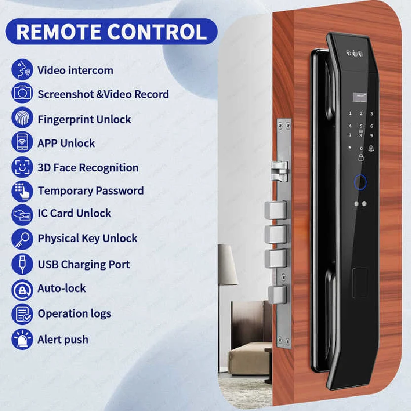SUPRA 14 Smart WiFi Door Lock – Face & Fingerprint_CODE: SUPRA14