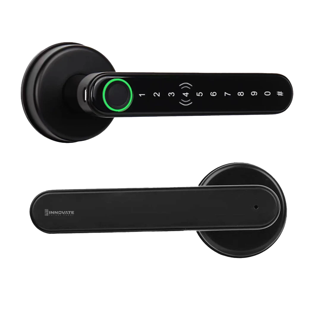 Smart Finger Print Deadbolt Door Handle Lock Best for Home and Hotel h3_code: DLH3