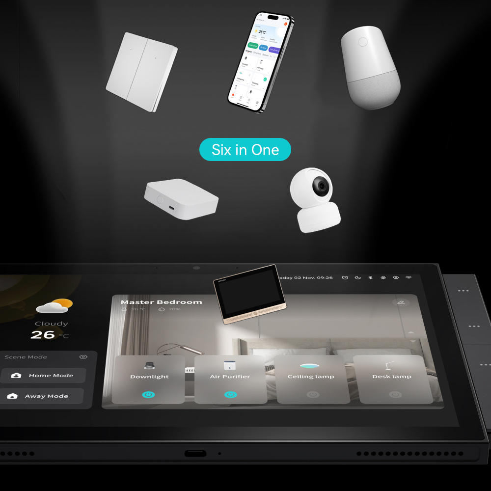 10 Inch Smart Central Controls Alexa Built-in EU UK US Standard Zigbee Gateway Touch Screen Tuya Smart Home System Control Panel code: 416