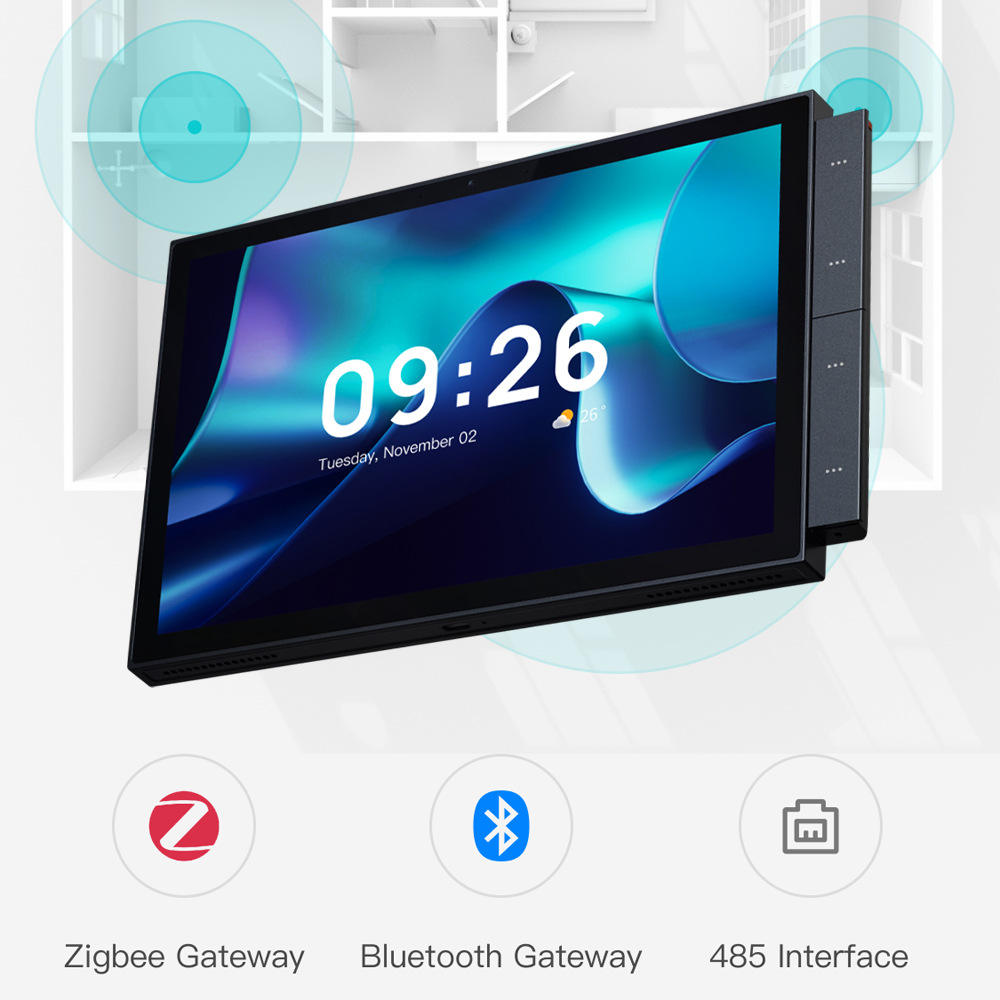 10 Inch Smart Central Controls Alexa Built-in EU UK US Standard Zigbee Gateway Touch Screen Tuya Smart Home System Control Panel code: 416