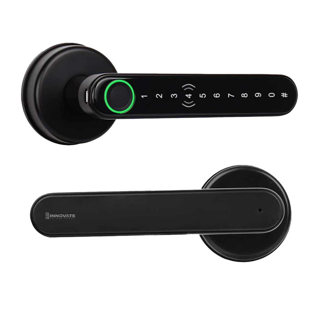 Smart Finger Print Deadbolt Door Handle Lock Best for Home and Hotel h3
