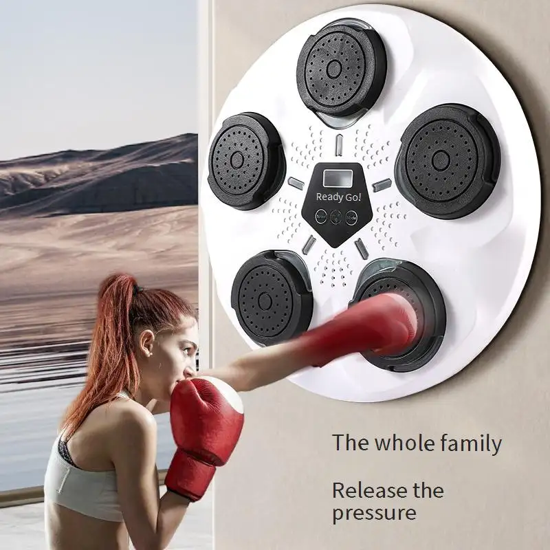 Wall Mounted Music Boxing Machine Electronic Punching Pad LED Lighted Hot Sale Electronic Freely Switch Music Smart Musical Boxing Machine Wall Target