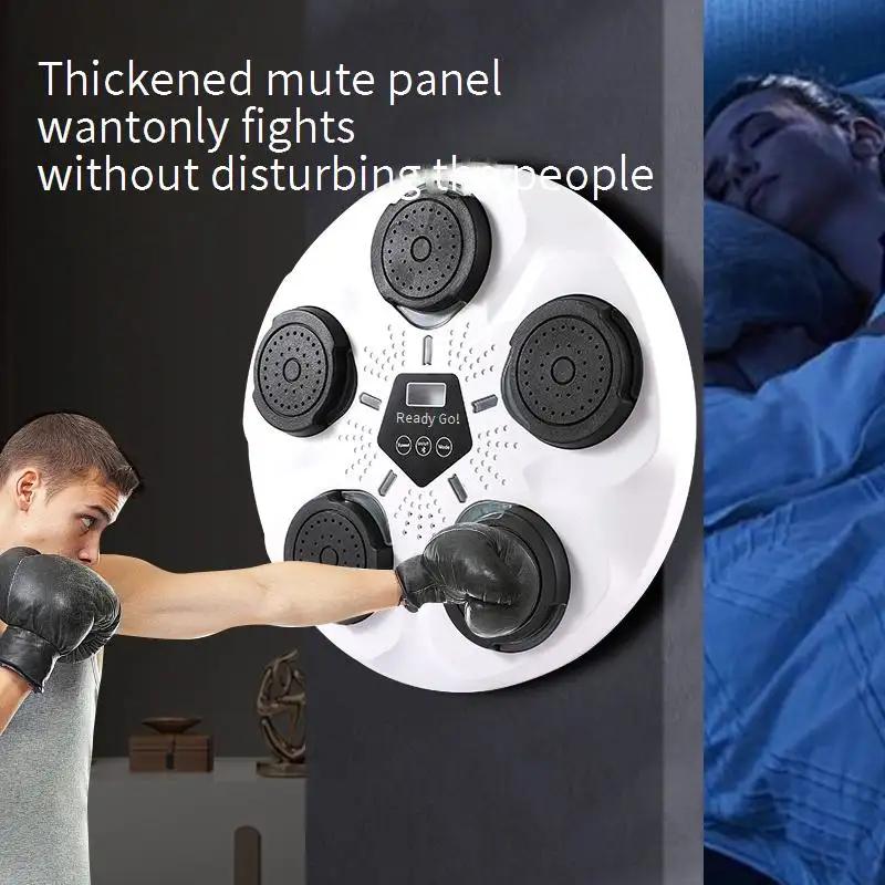 Wall Mounted Music Boxing Machine Electronic Punching Pad LED Lighted Hot Sale Electronic Freely Switch Music Smart Musical Boxing Machine Wall Target