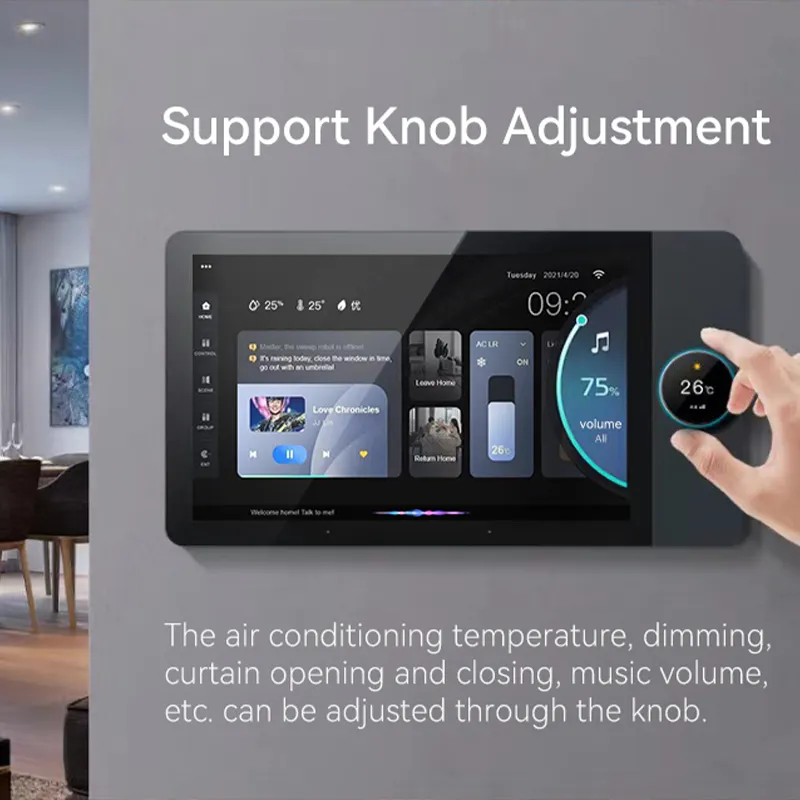 Tuya 8 Inches Smart Home Zigbee Gateway Smart Control Panel