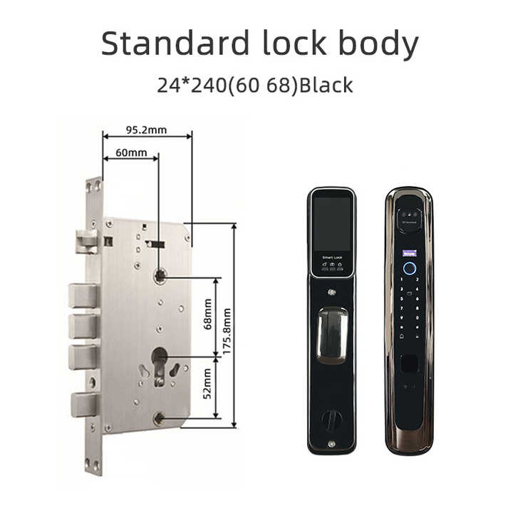 smart digital 3D face recognition smart door lock with camera lock MJ6