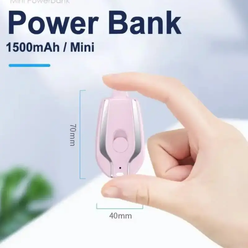 Keychain portable Mobile phone charger power bank (1500mah) Code: 1500PB