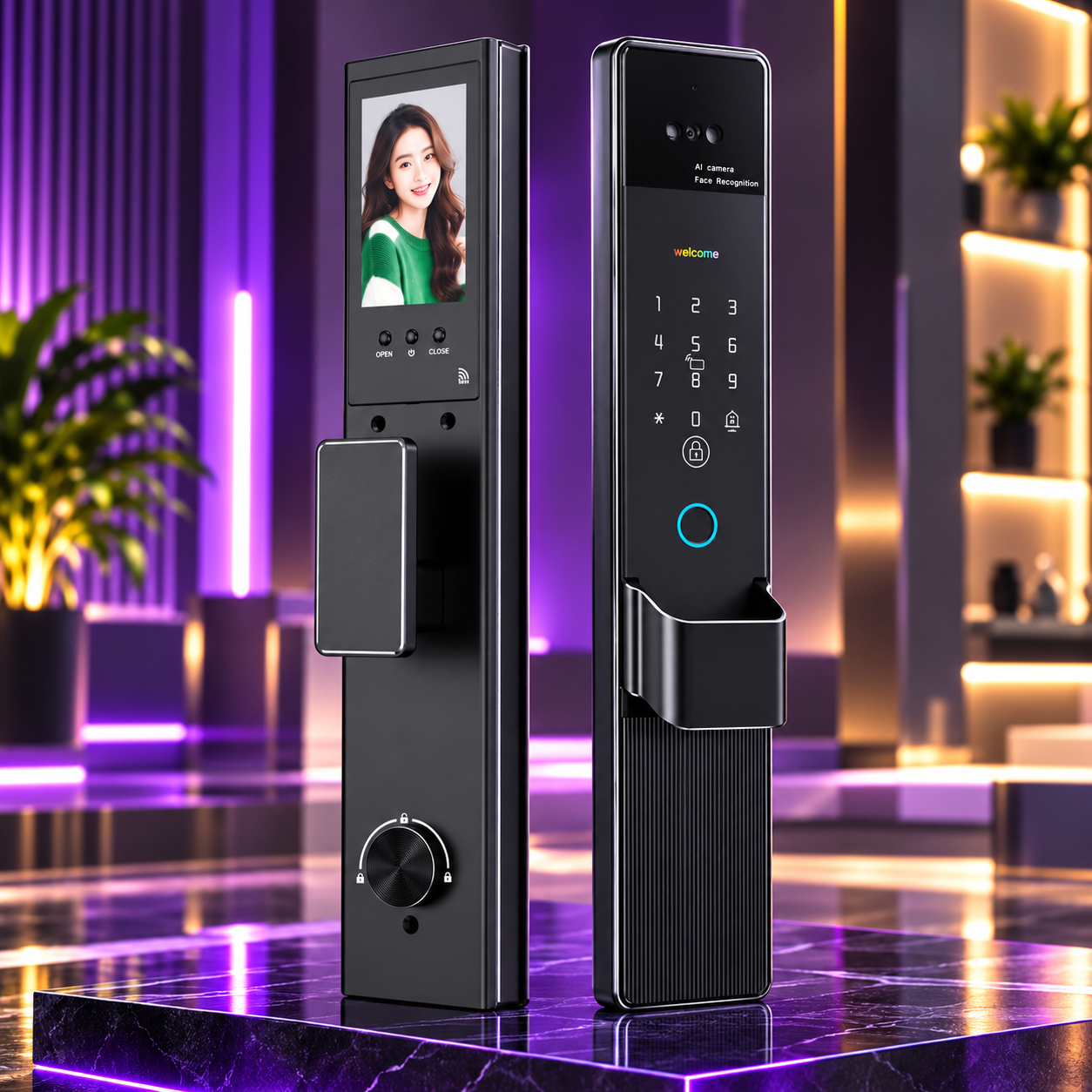 INNOVATE CN04 Smart Door Lock with Face Recognition & Video Intercom