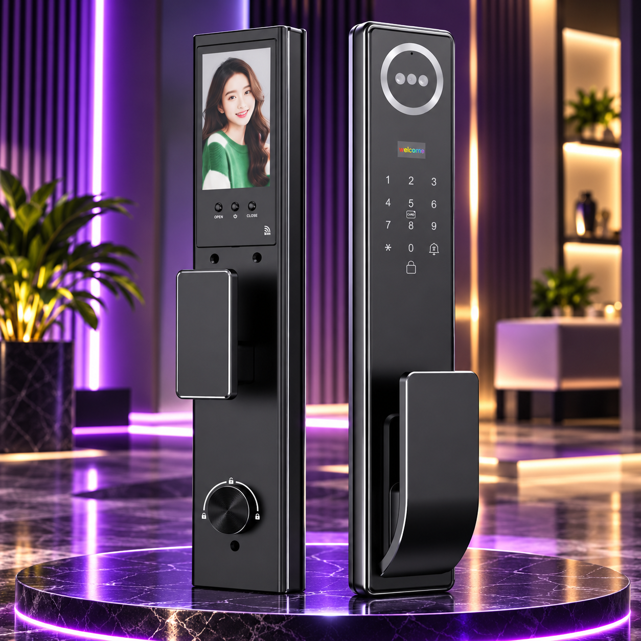 INNOVATE CN08 Smart Door Lock with Face Recognition & Video Intercom