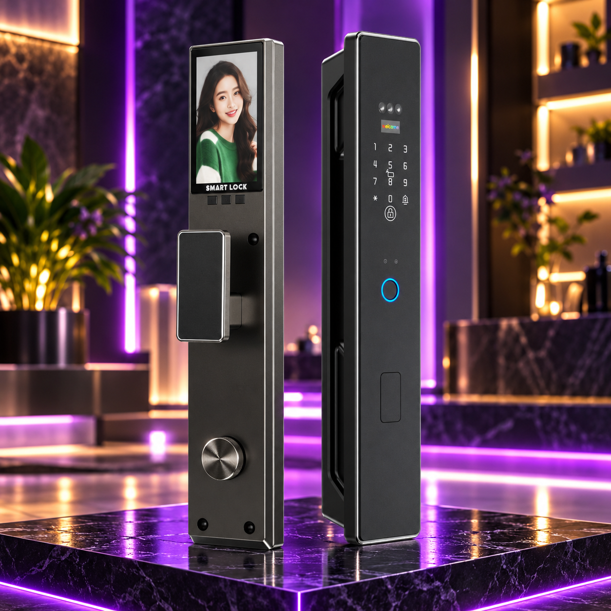 INNOVATE C32 Smart Door Lock with Face Recognition & Video Intercom