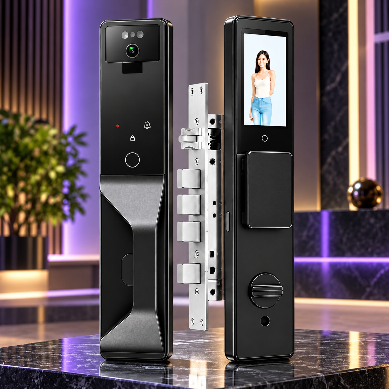 INNOVATE C949 Smart Door Lock – Advanced Smart Security with Dual Battery Backup