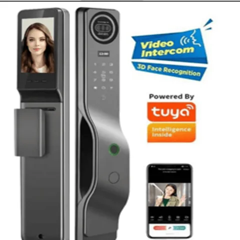 Tuya Automatic 3d Face Recognition Smart Door Lock with Camera 6068 Mortise Display Screen Doorbell Smart Face Lock Tango M7 - Code: Tango M7