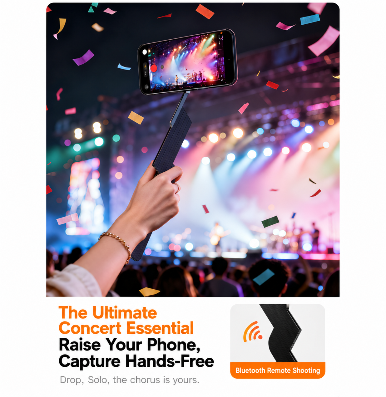 Yoovei 3-in-1 Selfie Stand Phone Case for iPhone INNK1