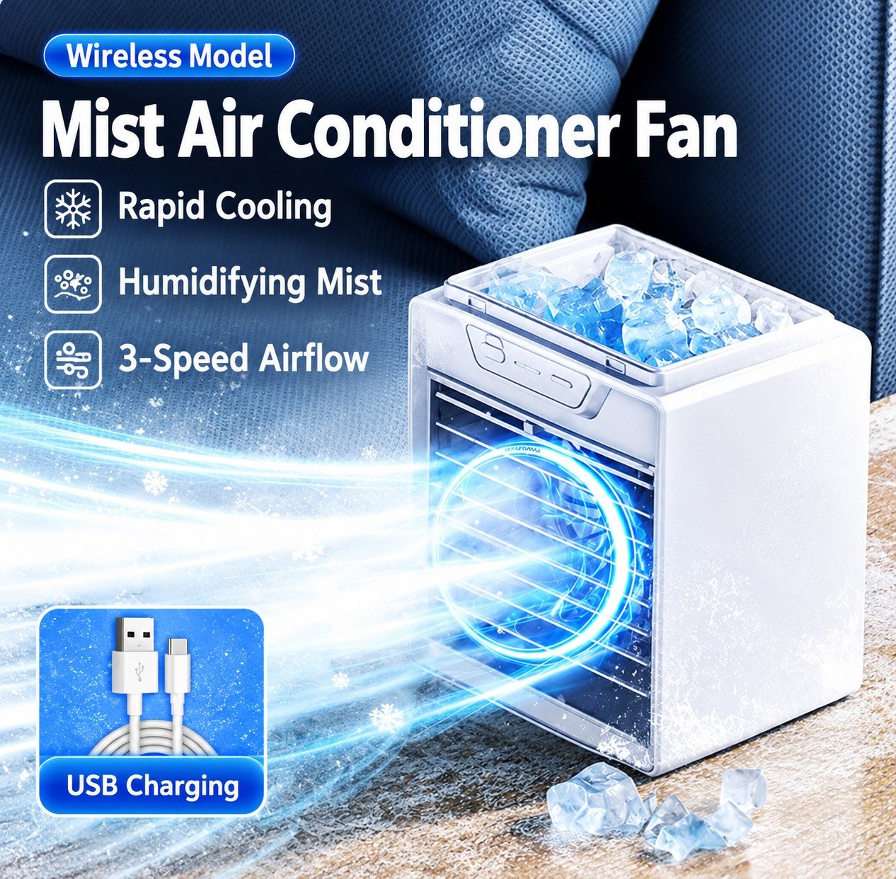 NIYE Desktop Spray Fan MF-K04A