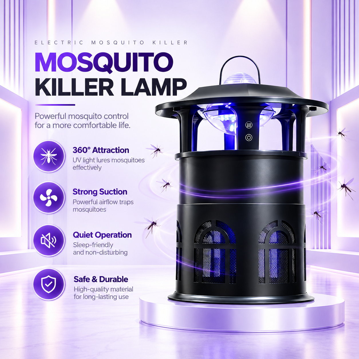 Fu Bao Wang BW-002 Outdoor Waterproof Mosquito Killer Lamp
