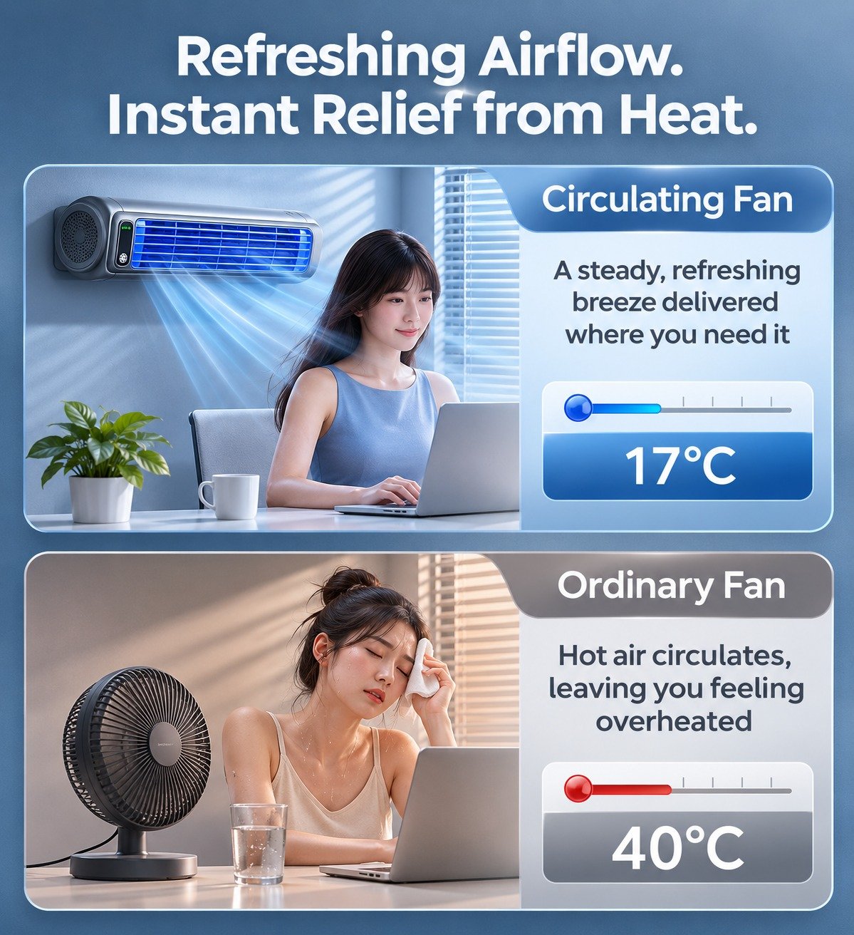 INNM60 Wall-Mounted Kitchen Circulation Fan