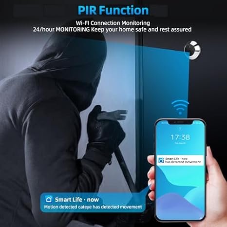Peephole Camera for Apartment Door 4.3" HD Screen 140 Degree Wide Angle Doorbell Digital Door Viewer PD10_CODE:PD10