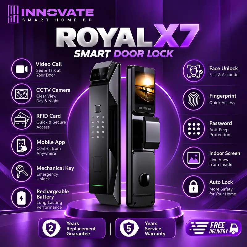 Smart Door Lock Royal x7_CODE: DLX7