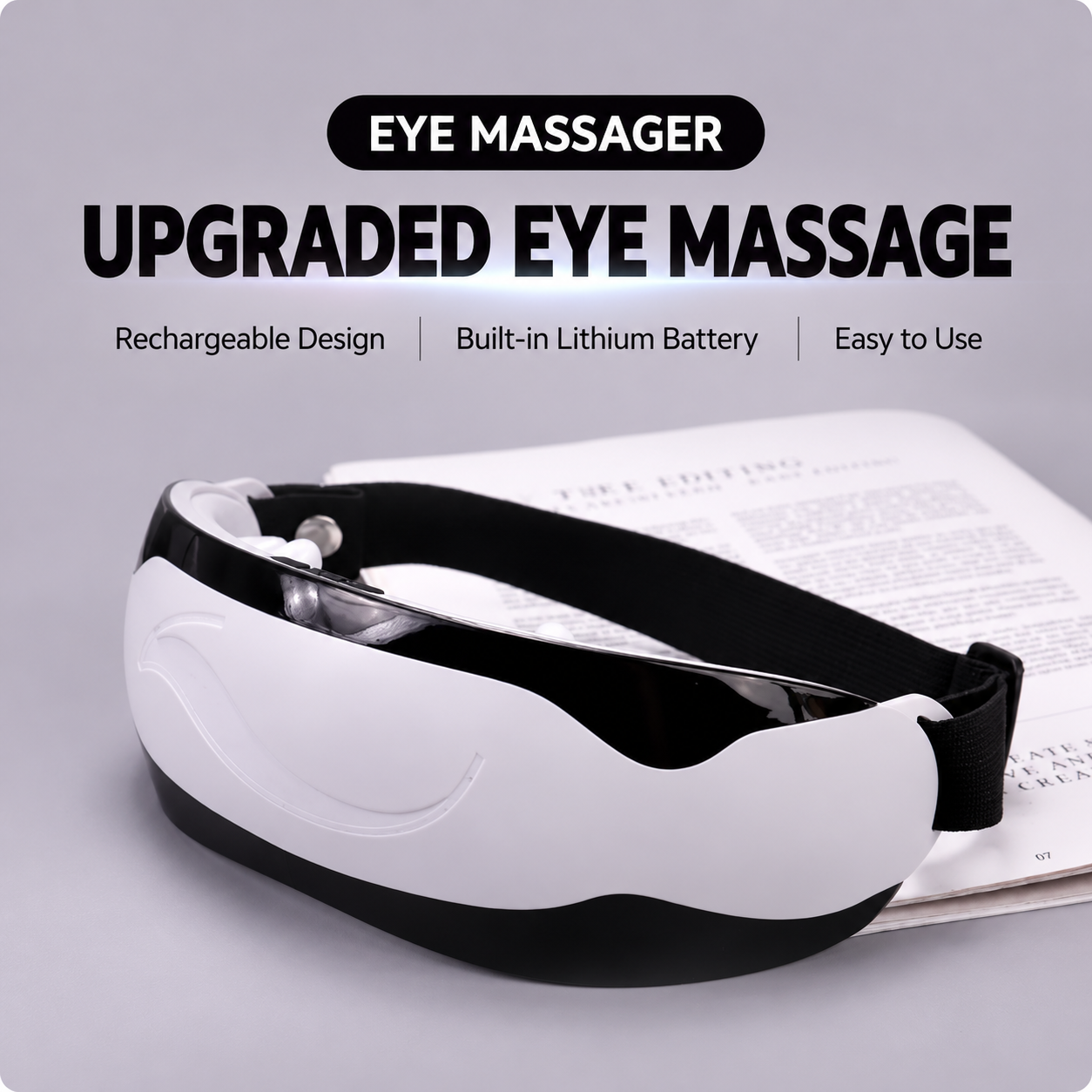 Electric Eye Massager for Kids & Adults | Air Pressure & Vibration Eye Relaxation Device