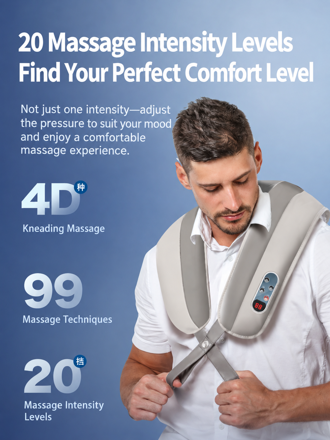AUX AQA-65D-J06 Neck & Shoulder Massager Shawl