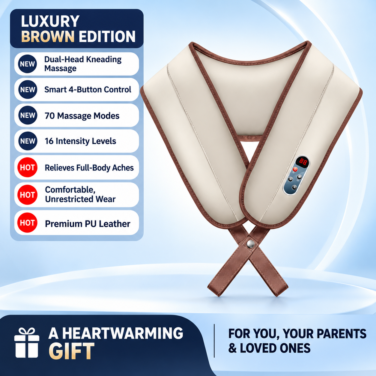 AUX AQA-65D-J06 Neck & Shoulder Massager Shawl
