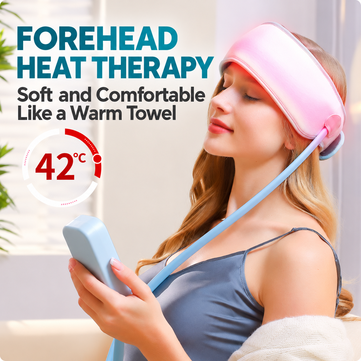 Jessica 567 Electric Head Massager with Air Pressure, Heat Therapy & Scalp Massage – Sleep Aid for Temples and Forehead