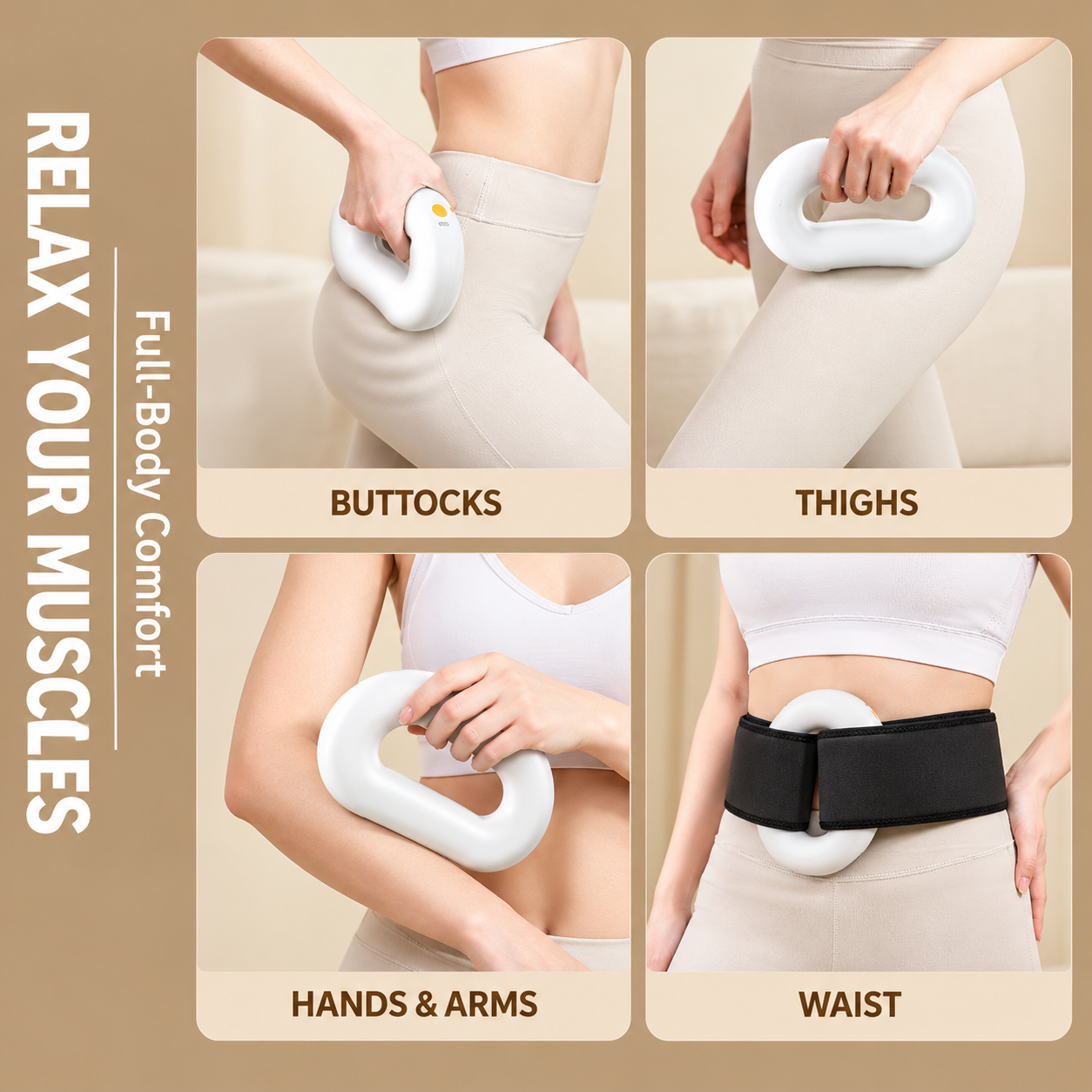 Fascial Ring Abdominal Massage Machine for Belly Workout & Vibration Fitness
