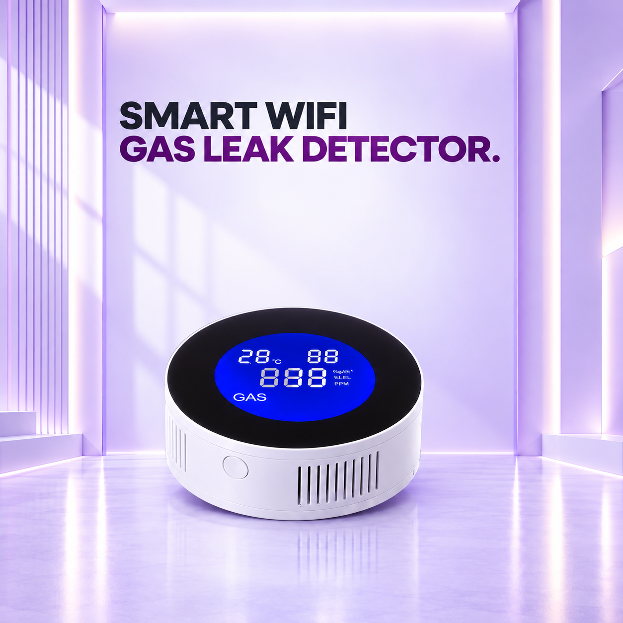 Smart Gas Detector – WiFi & App-Controlled Gas Leak Alarm Code: SGD