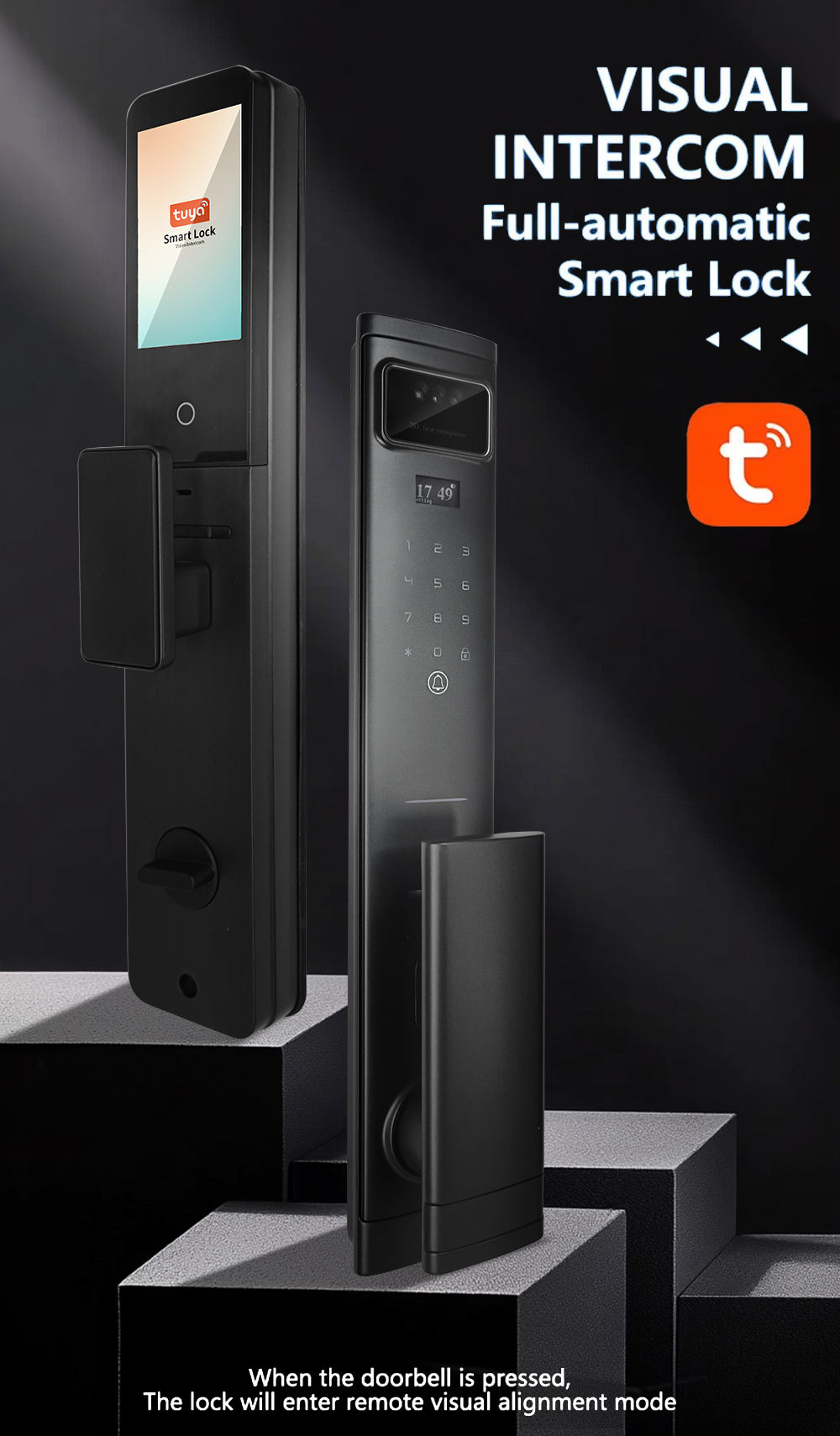 INNOVATE Crown v26 Smart Door Lock with 3D Face Recognition Code:V26-1